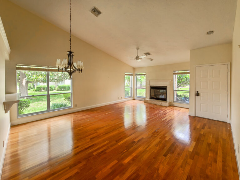 Living room view from garage entry townhouse Ocala FL