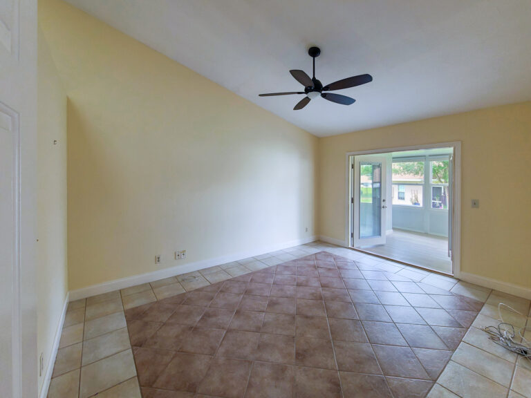 Primary bedroom wide view Ocala FL townhouse