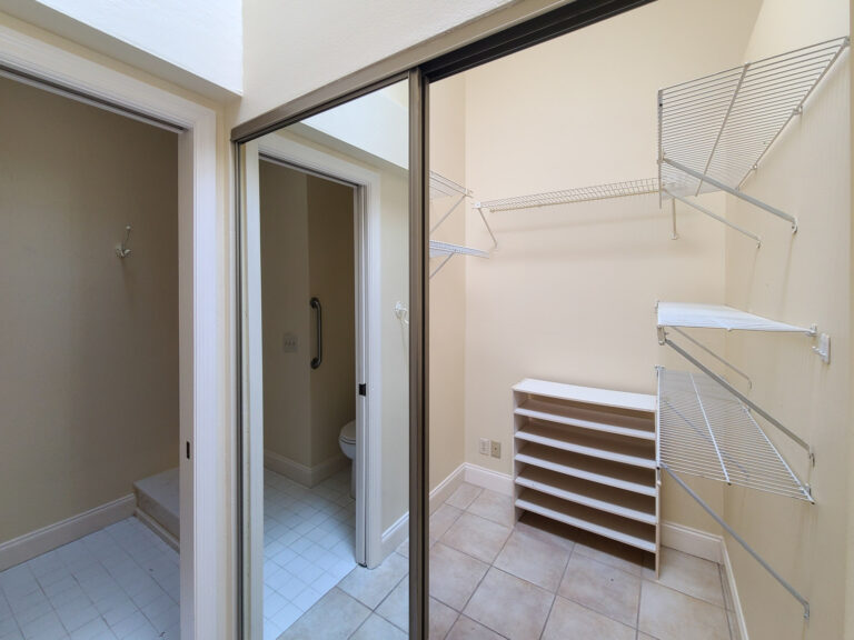 Walk-in closet storage Maple Townhouse Ocala FL