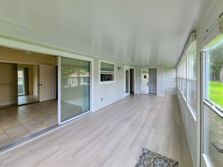 Florida room enclosed sunroom Ocala FL townhouse