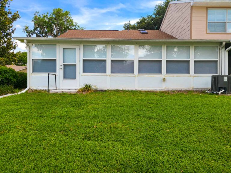 Rear exterior view Maple Townhouse Ocala FL
