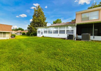 Expanded backyard view Maple Townhouse Ocala FL HOA