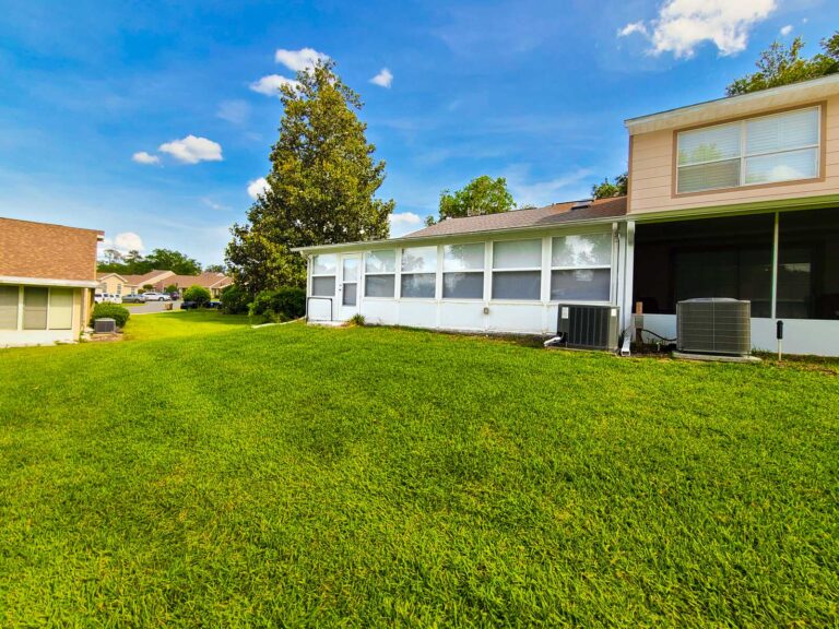 Expanded backyard view Maple Townhouse Ocala FL HOA