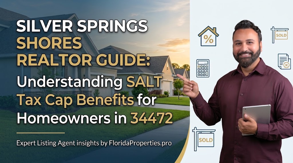 Alt Text: Silver Springs Shores Realtor explaining SALT Tax Cap benefits for 34472 homeowners selling property.